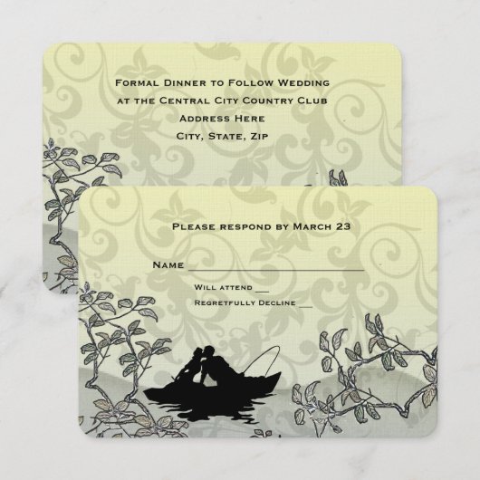  Vist Lovers Tree Blue Yellow RSVP (Voorkant / Achterkant)