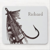 Vist Lure met veren Muismat (Voorkant)