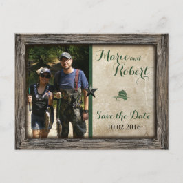 Vist Lure Trouwfoto Save the Date Briefkaart