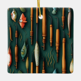 Vist Lures Collectie Keramisch Ornament