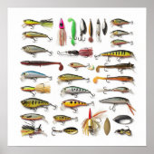 Vist Lures Collectie Poster (Voorkant)