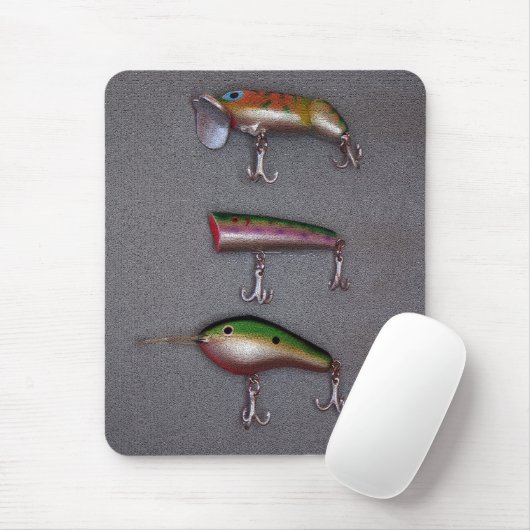 Vist Lures Mousepad Muismat (Met muis)
