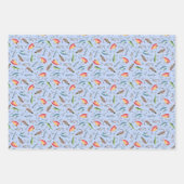 Vist Lures op lichtblauw Inpakpapier Vel (Voorkant 3)