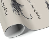  Vist Lures Patroon Cadeaupapier (Rol Hoek)