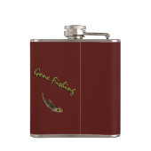 Vist maatkolf voor aangepaste visserij op zalm-Dri Heupfles (Achterkant)