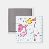 Vist magneet! magneet (Voorkant / Achterkant)