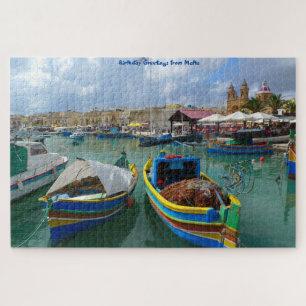 Vist Malta. Jigzaag Puzzle Legpuzzel