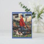 Vist met Dog -  Funny - Impressieve AF Briefkaart (Staand voorkant)