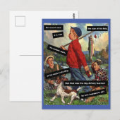 Vist met Dog -  Funny - Impressieve AF Briefkaart (Voorkant / Achterkant)