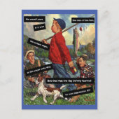 Vist met Dog -  Funny - Impressieve AF Briefkaart (Voorkant)