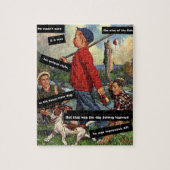 Vist met Dog -  Funny - Impressieve AF Legpuzzel (Verticaal)