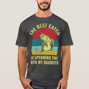 Vist met een dochter die vader op maat Vist T-shirt