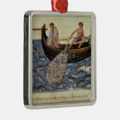 Vist met een net metalen ornament (Rechts)