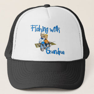 Vist met opa Gevist Shirt Trucker Pet
