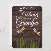 Vist met opa-uitnodiging kaart (Voorkant)