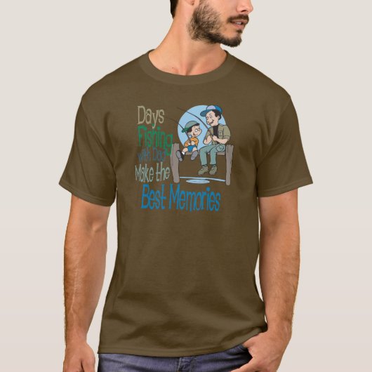 Vist met Vaderdag van papa shirt (Voorkant)