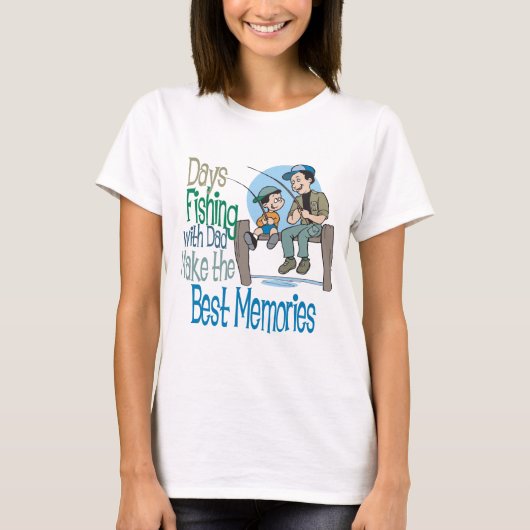 Vist met Vaderdag van papa shirt (Voorkant)