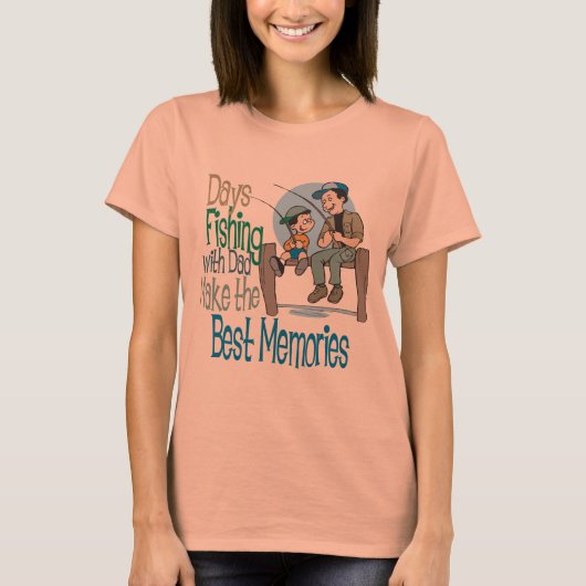 Vist met Vaderdag van papa shirt (Voorkant)