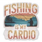 Vist mijn cardio sticker (Voorkant)
