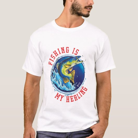 Vist mijn helende wit t-shirt (Voorkant)