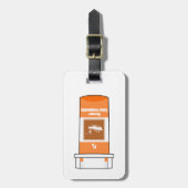 Vist mijn medicijn bagagelabel (Voorkant verticaal)