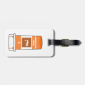 Vist mijn medicijn bagagelabel (Achterkant horizontaal)