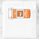 Vist mijn medicijn rechthoekige sticker (Tas)