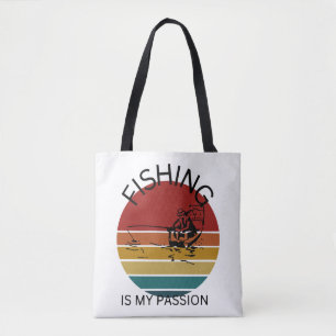 Vist mijn passie, vissen tote bag
