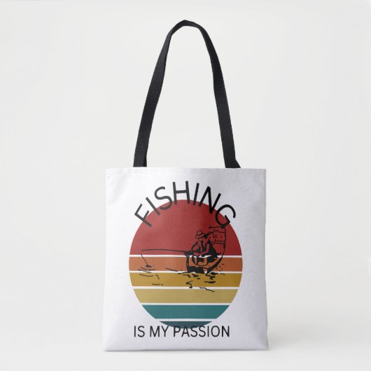 Vist mijn passie, vissen tote bag (Voorkant)