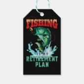 Vist mijn pensioenplan,  Fish Cadeaulabel (Voorkant)