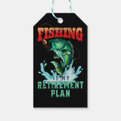Vist mijn pensioenplan,  Fish Cadeaulabel (Achterkant)