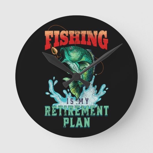Vist mijn pensioenplan,  Grappig Gevist Ronde Klok (Voorkant)