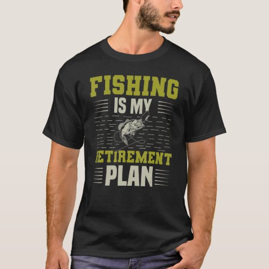 Vist mijn pensioenplan t-shirt (Voorkant)