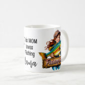 Vist Mom Fish Quote Koffiemok (Voorkant rechts)