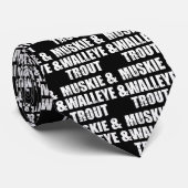 Vist Muskie Walleye en Trout Stropdas (Opgerold)