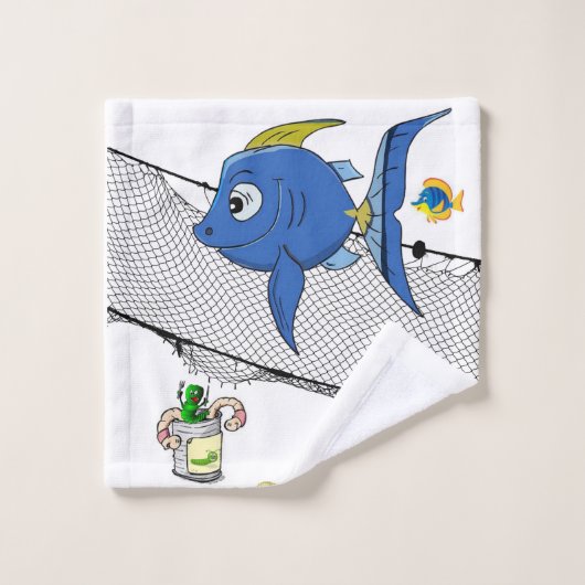 Vist net Zand Worms Bathroom Towel sets Bad Handdoek (Wasdoekje)