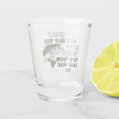 Vist niet de grootte van de kleine Funny Bass Quot Shot Glas (Achterkant)