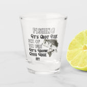 Vist niet de grootte van de kleine Funny Bass Quot Shot Glas (Voorkant)
