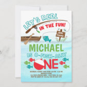 Vist, O-Fish-ally ONE Birthday Kaart (Voorkant)