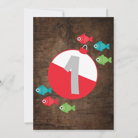Vist, O-Fish-ally ONE Birthday Kaart (Achterkant)
