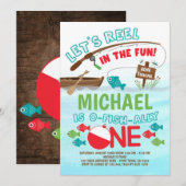 Vist, O-Fish-ally ONE Birthday Kaart (Voorkant / Achterkant)