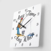 Vist om het even welke tijd de Klok van de Muur (Hoek)