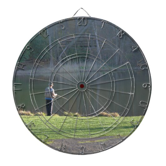 Vist op de Pond Dartbord (Voorkant)