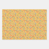 Vist op geel inpakpapier vel (Voorkant 2)