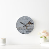 Vist Osprey & Catch 3 Wildlife Foto Ronde Klok (Huis)