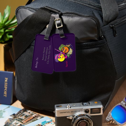 Vist paar bagagelabel (Voorkant /achterkant)