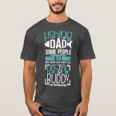 Vist pap Funny Father Kind Matching T-shirt (Voorkant)