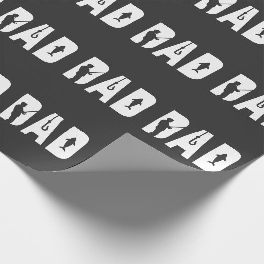 Vist pap Mannen Vaderdag Beste pap ooit Cadeaupapier (Hoek)