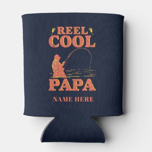 Vist papa Reel Cool Papa Vaderdag Blikjeskoeler (Achterkant)