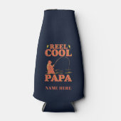 Vist papa Reel Cool Papa Vaderdag Flesjeskoeler (Voorkant)